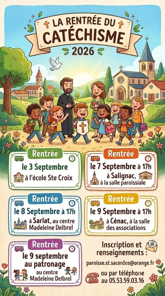 La rentrée du catéchisme 2026